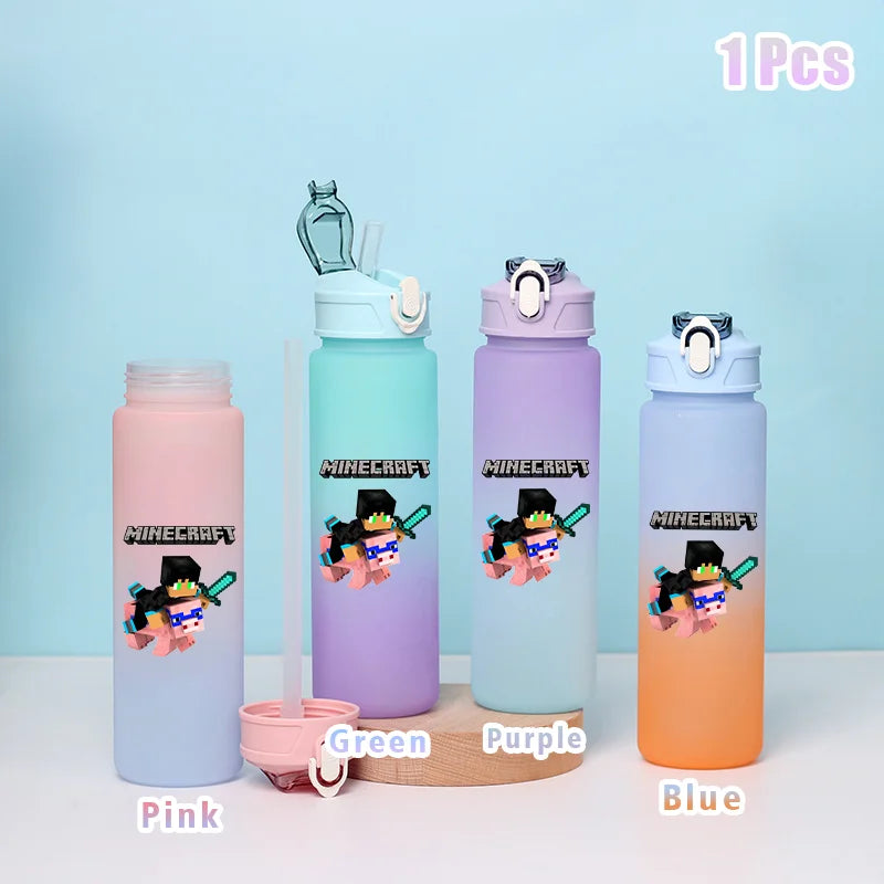BlockBottle™ – Garrafa de Água Minecraft 900ml [Divertida, Leve e à Prova de Vazamentos]