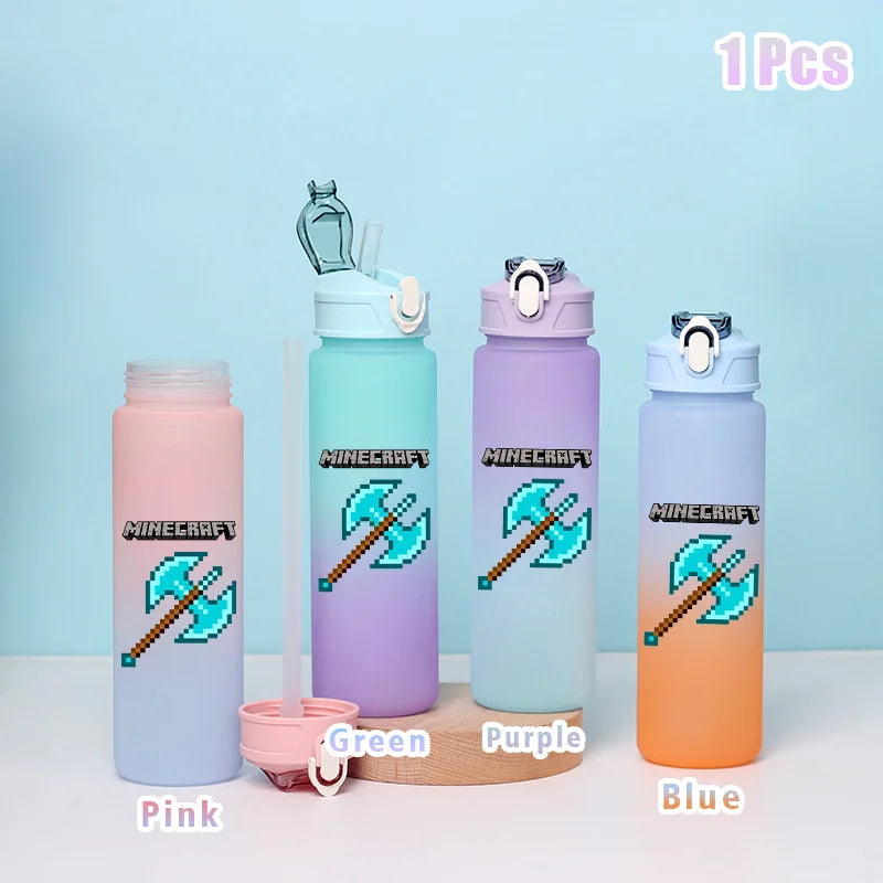 BlockBottle™ – Garrafa de Água Minecraft 900ml [Divertida, Leve e à Prova de Vazamentos]