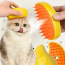 SteamBrush Pet – Escova 3 em 1 Elétrica para Higiene e Massagem Animal
