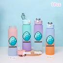 BlockBottle™ – Garrafa de Água Minecraft 900ml [Divertida, Leve e à Prova de Vazamentos]