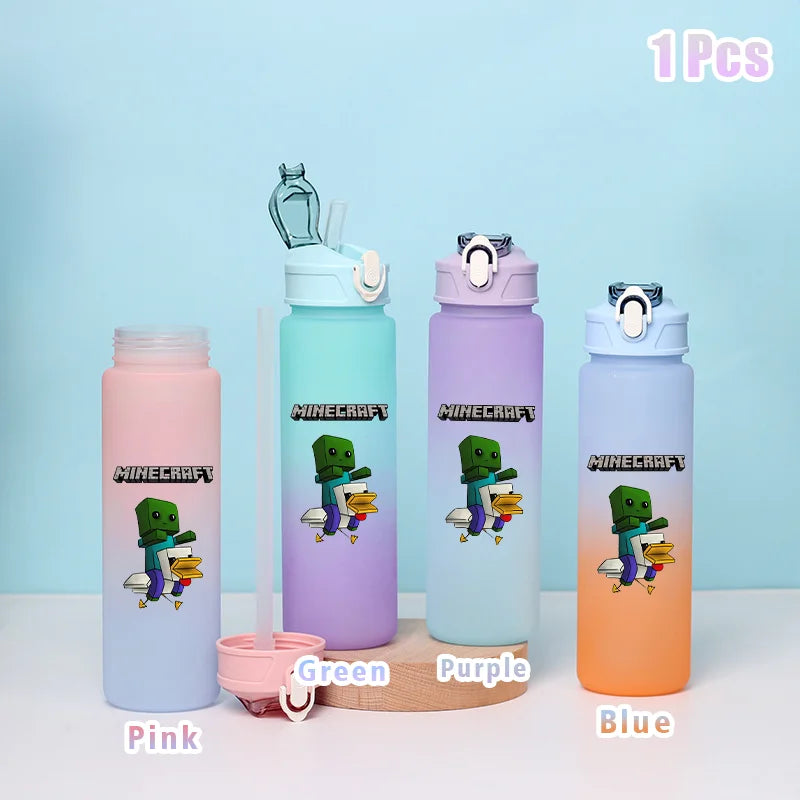 BlockBottle™ – Garrafa de Água Minecraft 900ml [Divertida, Leve e à Prova de Vazamentos]