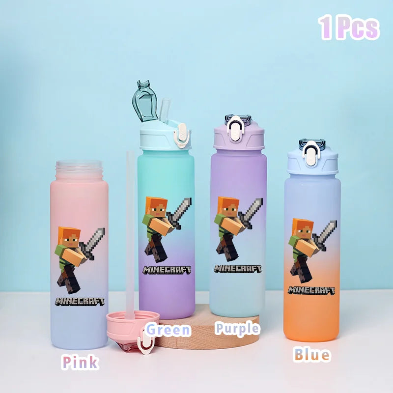 BlockBottle™ – Garrafa de Água Minecraft 900ml [Divertida, Leve e à Prova de Vazamentos]