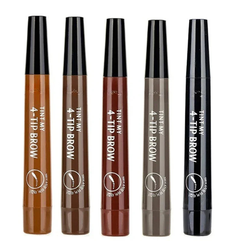 BrowInk Pro™ – Caneta de Sobrancelha Microblading 4 Pontas [Sobrancelhas Perfeitas o Dia Todo, à Prova D'Água]