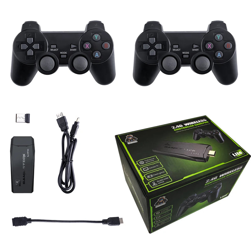 Console de Videogame Retrô 4K – Game Stick Portátil com 20.000 Jogos