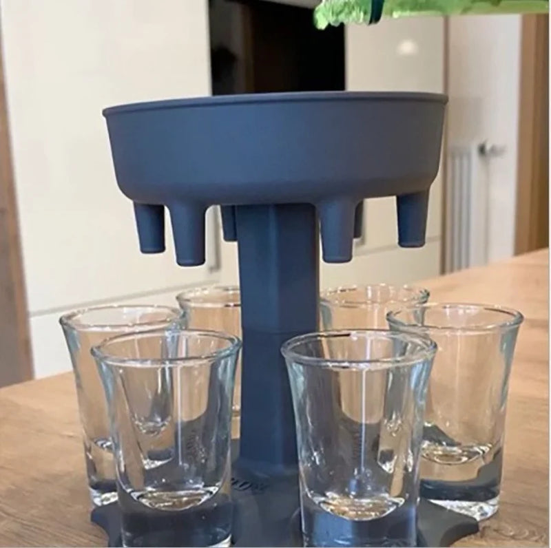 ShotMaster™ – Dispensador de Bebidas 6 Copos [Diversão Garantida em Festas e Reuniões]