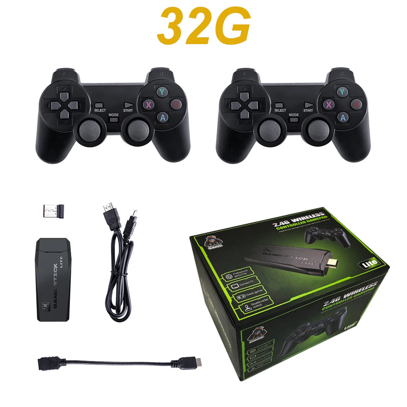 Console de Videogame Retrô 4K – Game Stick Portátil com 20.000 Jogos