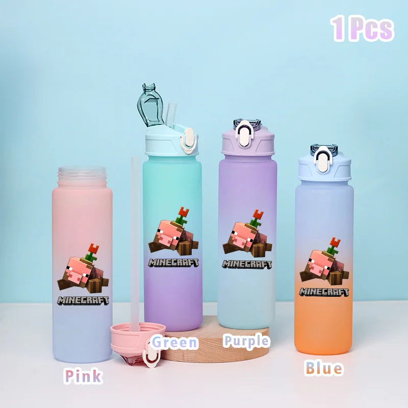 BlockBottle™ – Garrafa de Água Minecraft 900ml [Divertida, Leve e à Prova de Vazamentos]