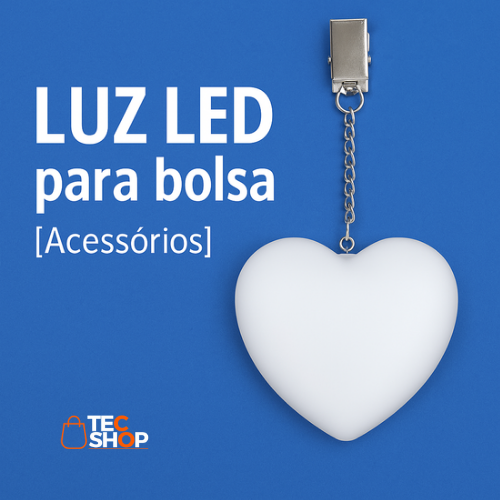 💖 HeartGlow – Bolsa Coração com Luz LED Presente Criativo e Estiloso