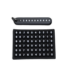 Chaveiro Antiperda com Placa de Número de Telefone - Acessório Prático para Chaves de Carro, Presente Útil e Elegante