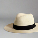 Fedora de Palha para Homens - Chapéu Panamá de Verão com Aba Larga