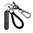 Chaveiro Antiperda com Placa de Número de Telefone - Acessório Prático para Chaves de Carro, Presente Útil e Elegante