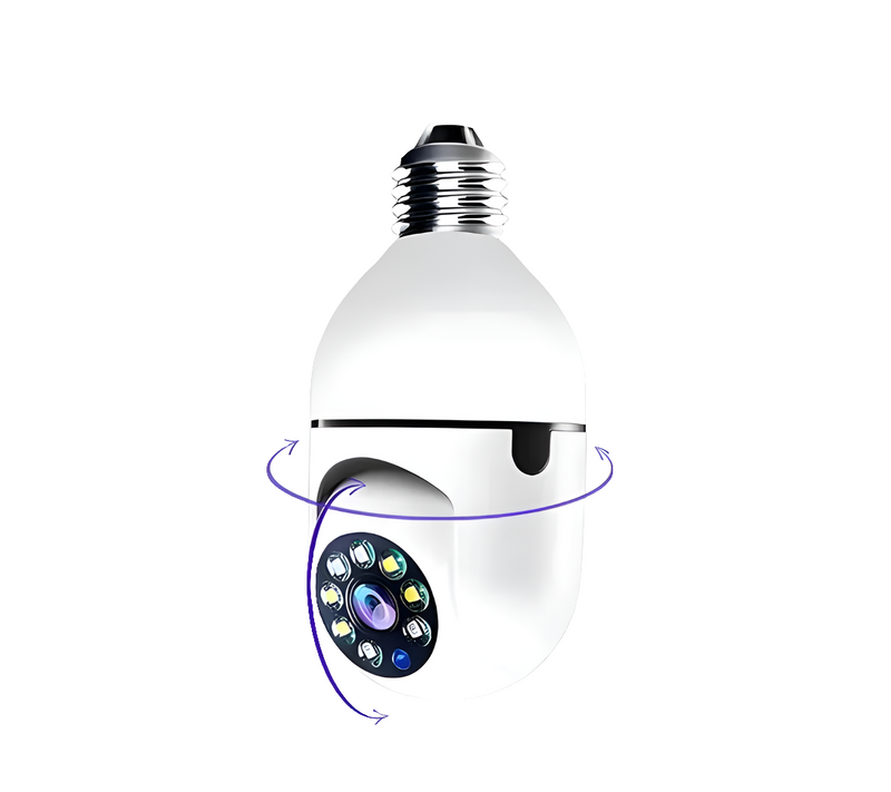 CamLuz 360º – Lâmpada com Câmera Wi-Fi Full HD [Segurança Invisível e Inteligente]