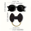 Conjunto Infantil 2pcs - Óculos de Moda e Tiara Fofa para Festas e Fotos