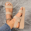 Serene Walk – Sandálias de Cunha Confortáveis com Design Elegante e Leve