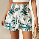 Shorts Femininos Tropicais Soltos - Estilo Praia e Férias