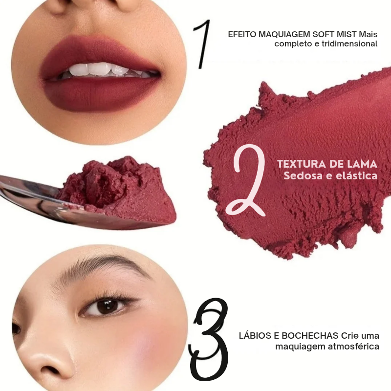 VelvetMatte Lip Gloss – Batom Líquido 19 Cores [Lábios Intensos e à Prova d'Água]