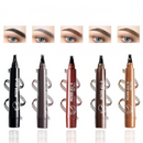 BrowInk Pro™ – Caneta de Sobrancelha Microblading 4 Pontas [Sobrancelhas Perfeitas o Dia Todo, à Prova D'Água]